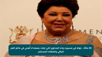 60 عامًا.. جولة في مسيرة رجاء الجداوي التي تركت بصمة لا تُمحى في عالم الفن الراقي والعطاء المستمر